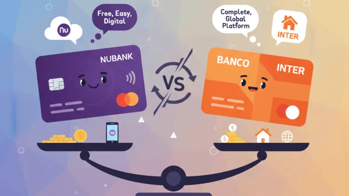 Vale destacar que tanto o Nubank quanto o Banco Inter se consolidaram como referências no universo dos bancos digitais no Brasil.