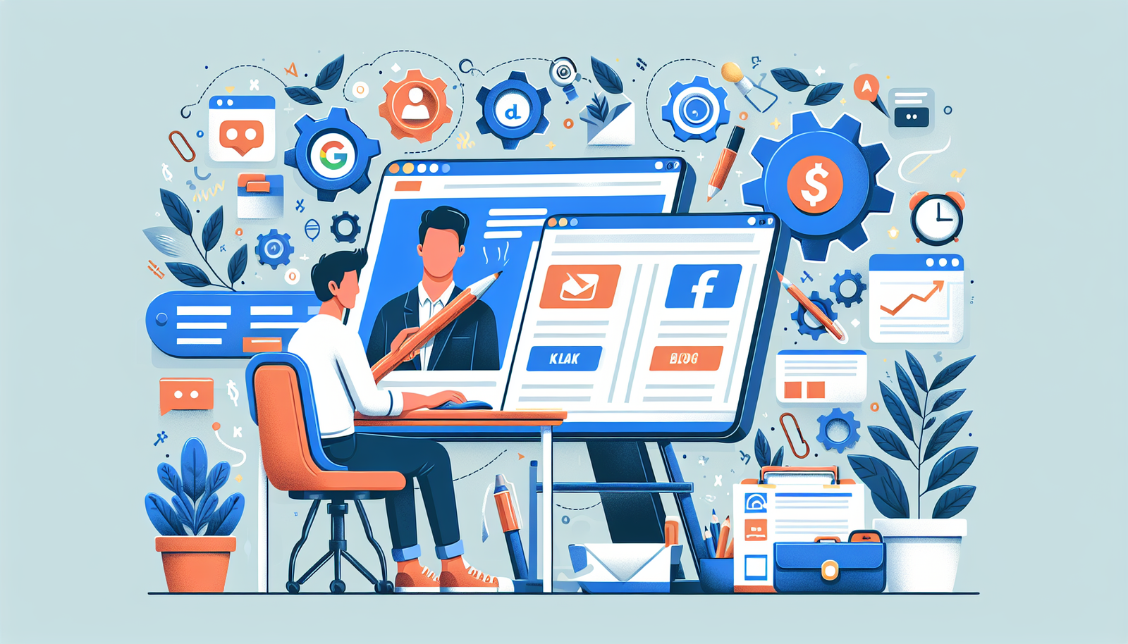 Gestão de tráfego pago: Facebook Ads vs. Google Ads para iniciantes.